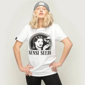 Sensi Seeds Camiseta Logo Blanca L