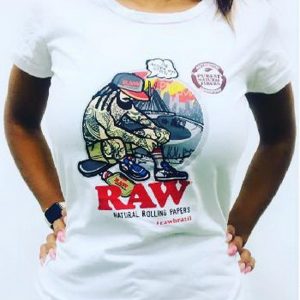 Raw Camiseta Blanca Chica