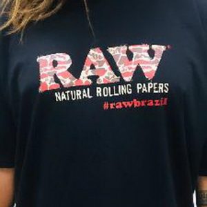 Raw Camiseta Negra Hombre