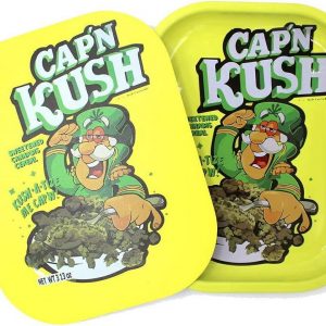 Bandeja Metálica Pequeña + Tapa Capitan Kush