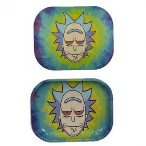 Bandeja Metálica Pequeña + Tapa Rick And Morty Cara