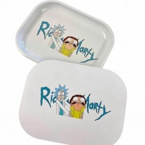 Bandeja Metálica Pequeña + Tapa Rick Y Morty White