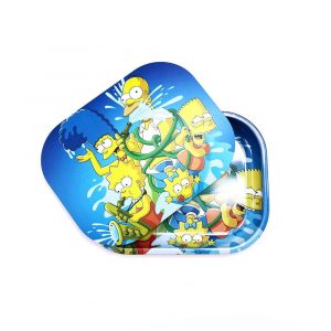 Bandeja Metalica Pequeña + Tapa Family Simpsons Wet