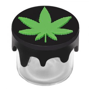 Bote Cristal Con Tapa Silicona Hoja Maria 2.5ml