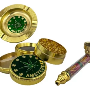 Pipa De Metal + Grinder Plastico 60mm