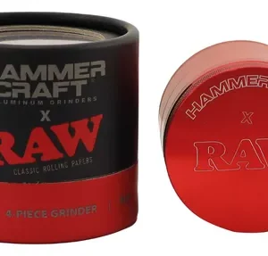 Raw Grinder X Hammercraft Rojo 63 Mm 4 Partes