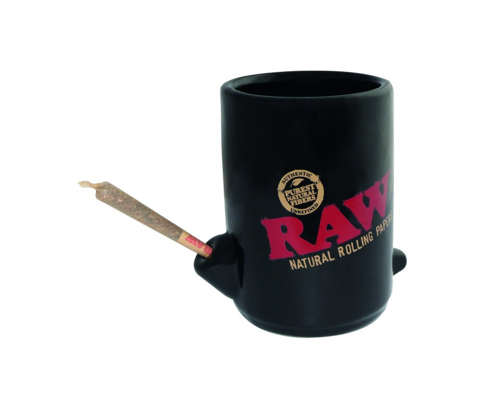 Taza Raw Wake Up & Bake Up, ¡bebe Y Fuma A La Vez!