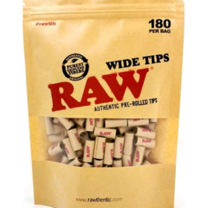 Filtros Boquillas Raw Pre-Rolled 180 Tips wide tips