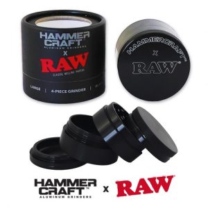 Raw Grinder X Hammercraft negro 63 Mm 4 Partes