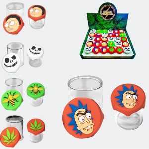 Bote Cristal Con Tapa Silicona 60ml